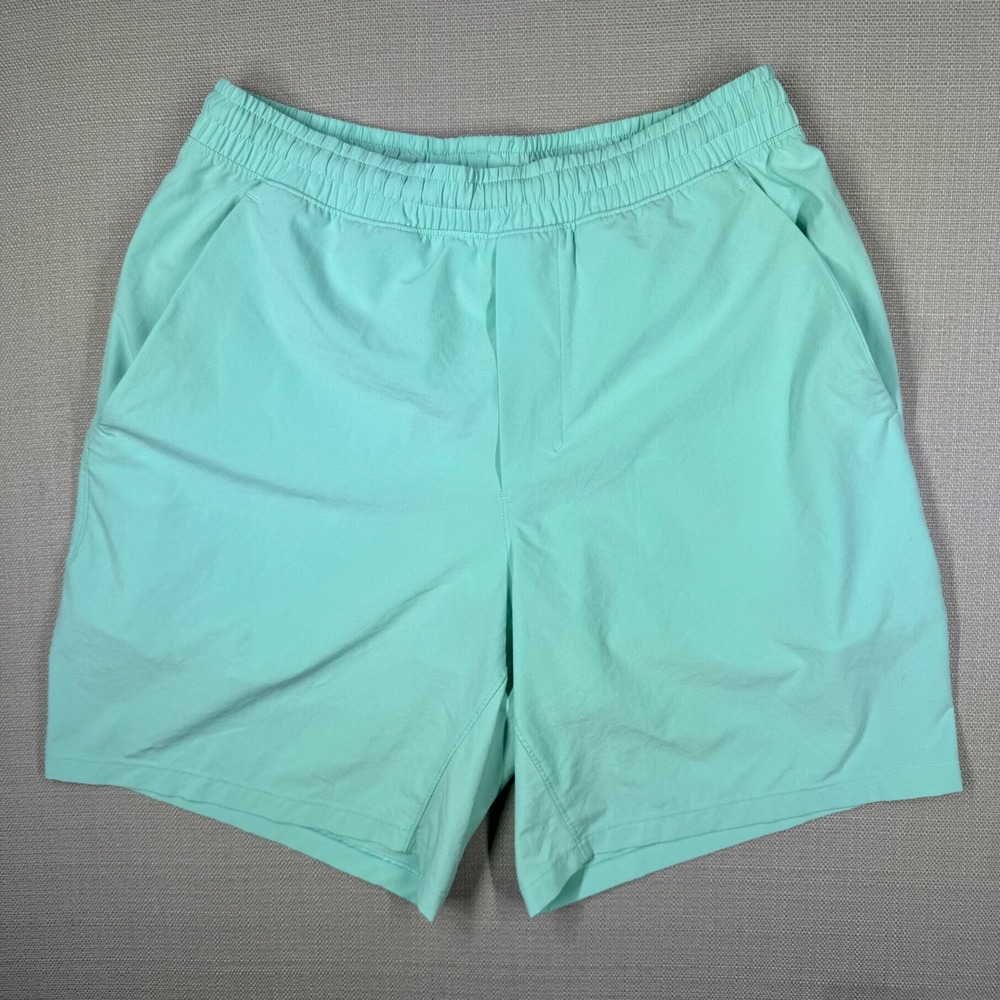 Lululemon Mens Pace Breaker Running Lined Shorts Mint Green Size Medium LM7AFVS